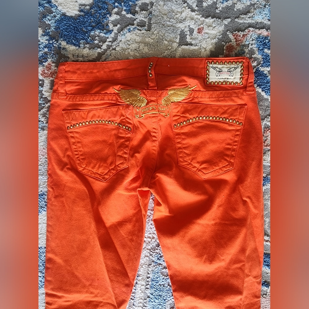 Robin's jeans orange jeans